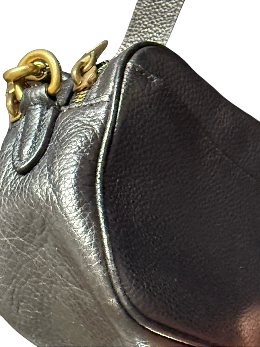 Coach Willow Camera Bag Black Pebbled Leather Turnlock Crossbody - Picture 9 of 12